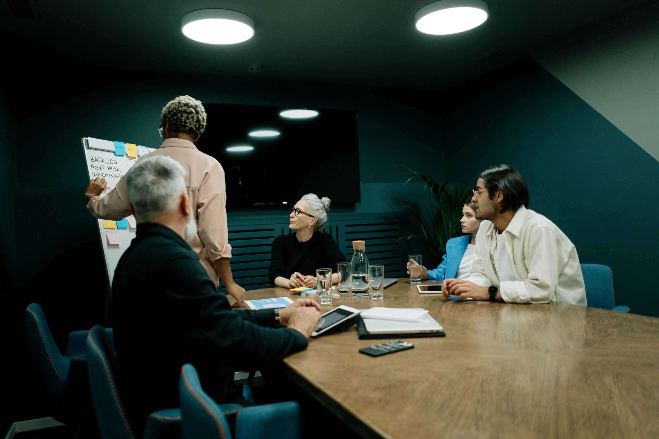 Business infrastructure investment strategy executives analyzing market trends