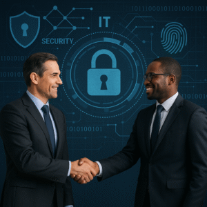 Si Futures Handshake - Si Futures Partnership selection based on business model alignment ensuring that security solutions enhance client operations