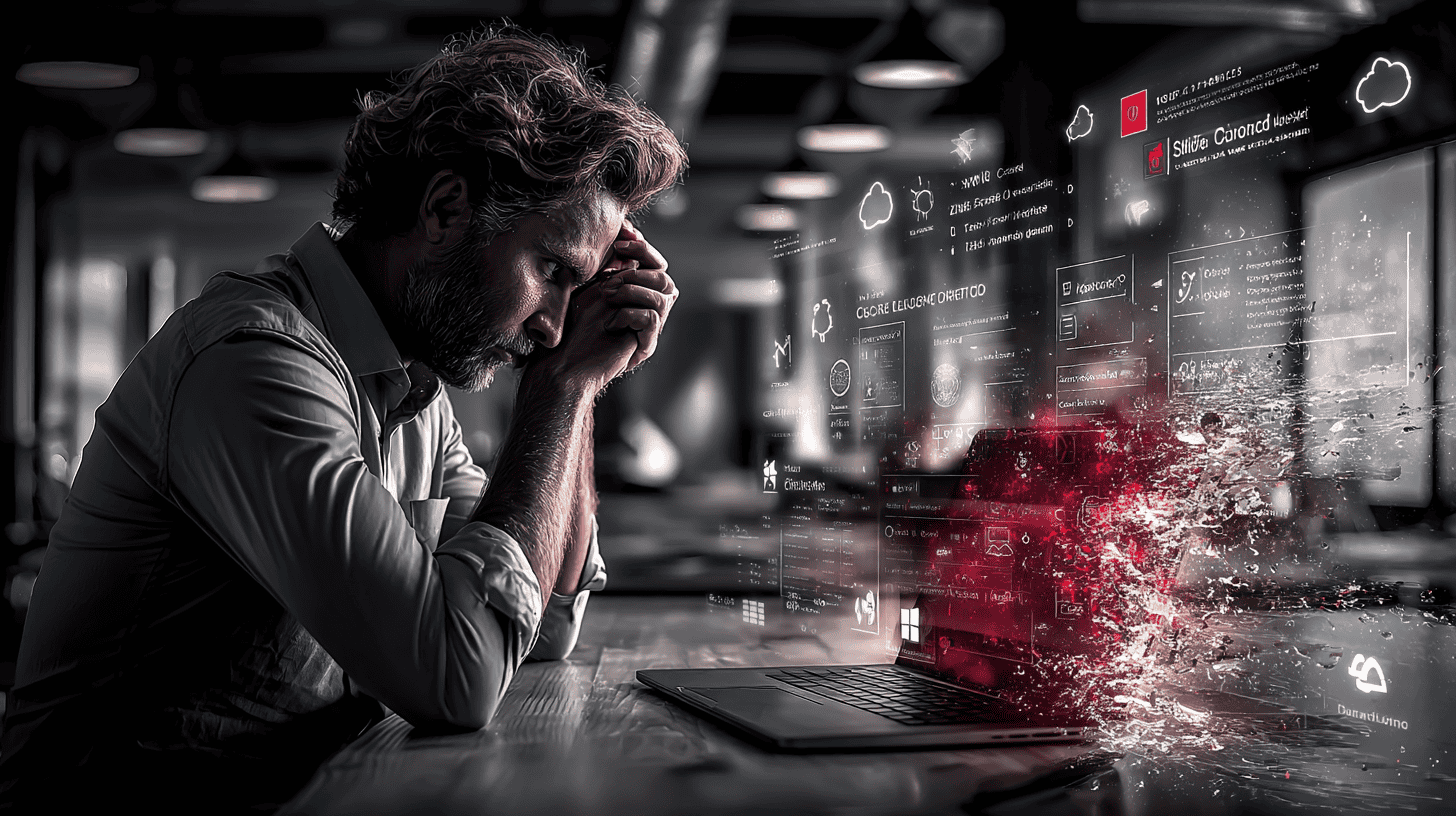 SME data protection gap showing failed Office 365 recovery attempt