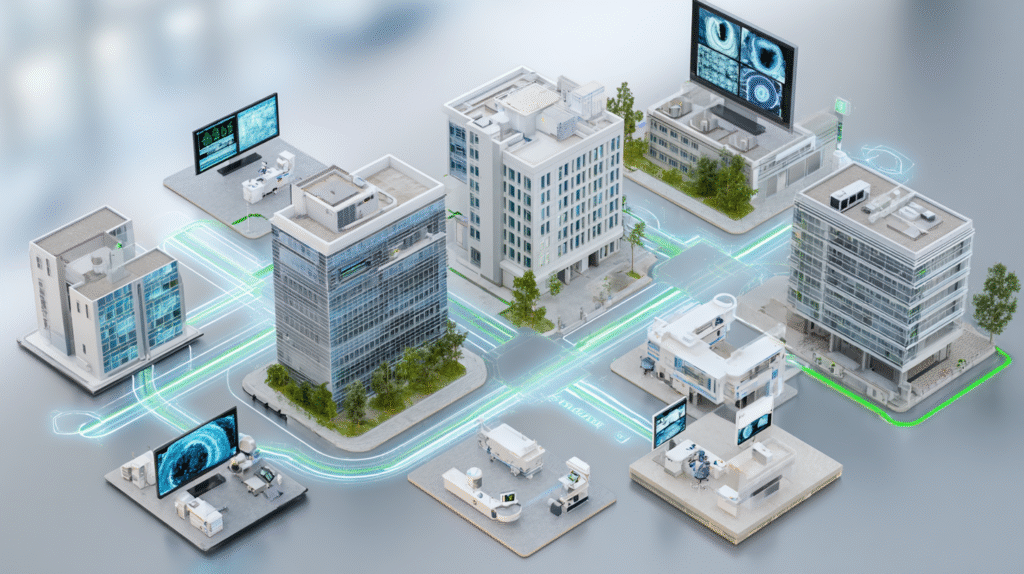 When connectivity becomes a clinical risk blog image 1 - Midjourney - Si Futures reliable healthcare connectivity enabling efficient medical data transfer