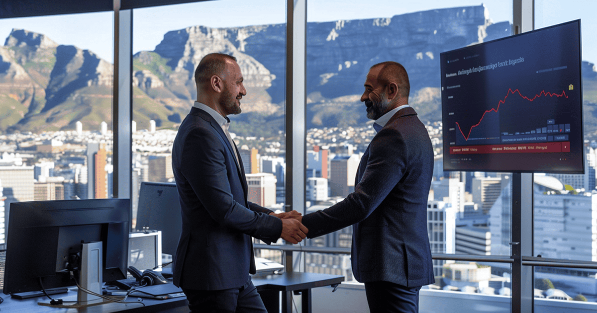 Business partnership handshake representing IT trust and complete technology responsibility in Cape Town