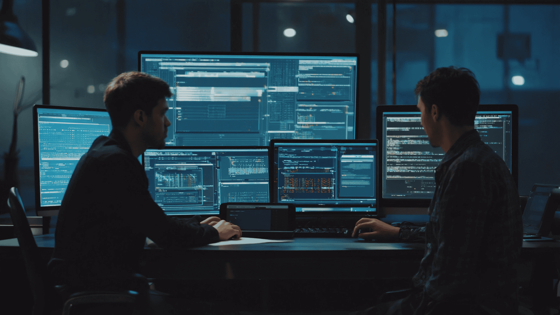 Managed IT support engineers troubleshooting a network authentication failure during a data centre outage